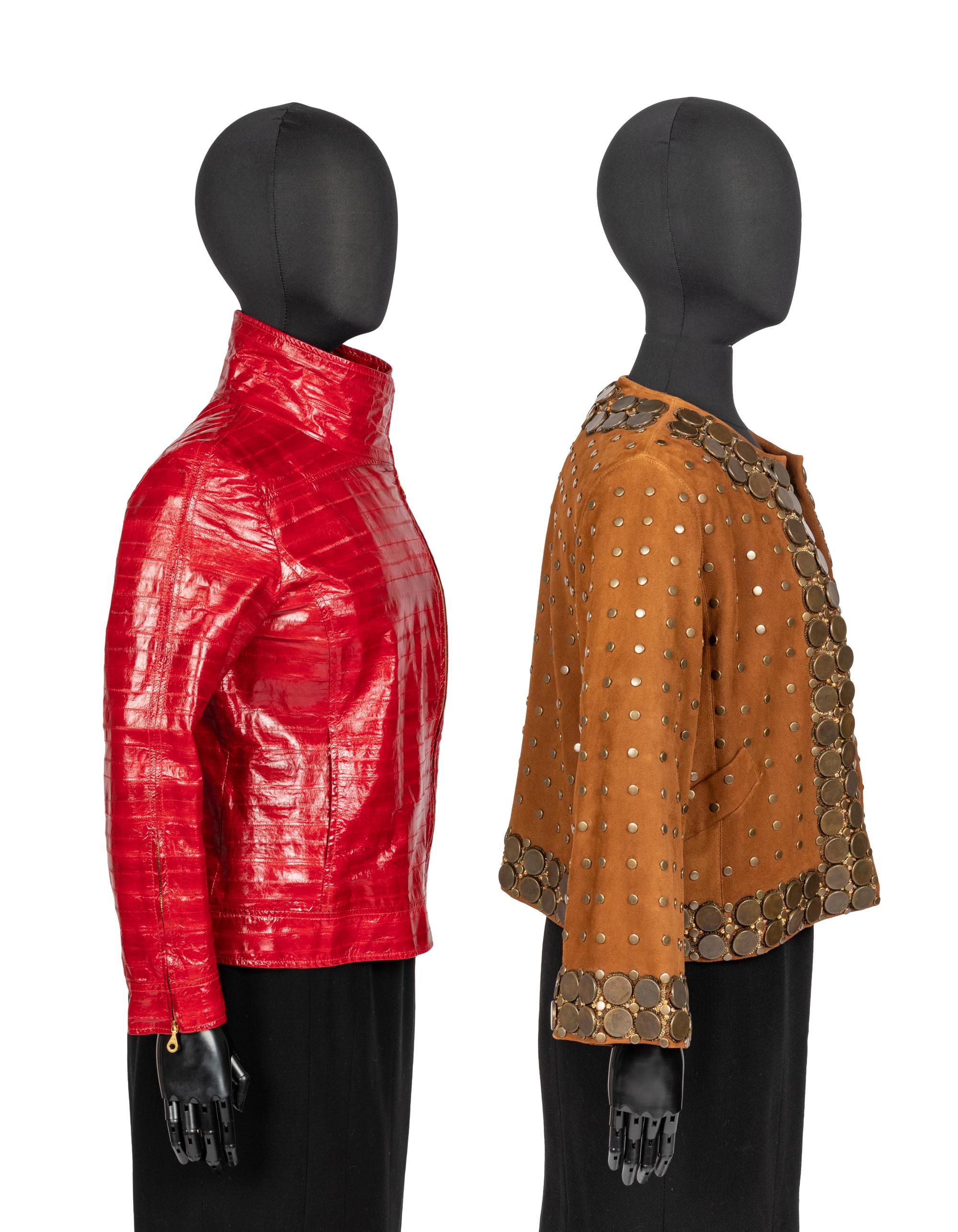 Two Oscar de la Renta Jackets, One Eel Skin, 2000-09