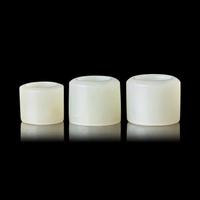 Three Chinese White Jade Archer's Rings, 18th-19th Century 清中期 白玉扳指三枚