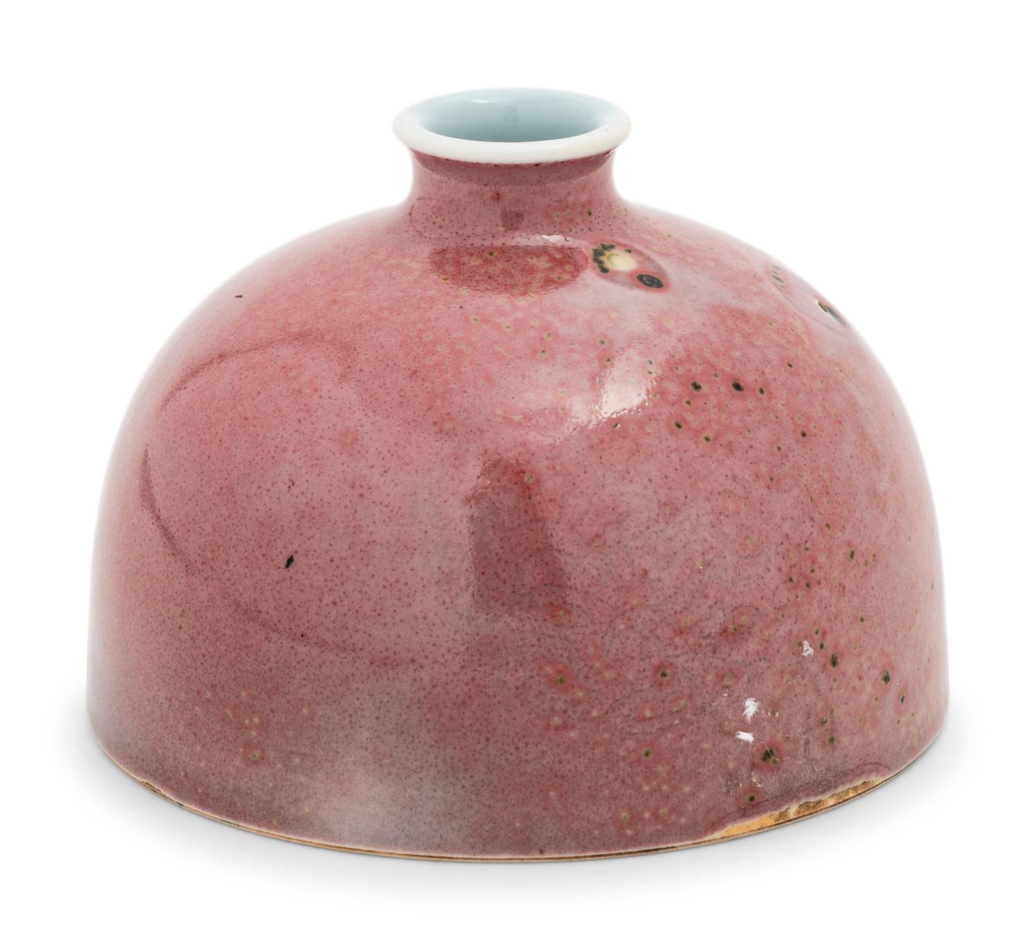 A Chinese Peachbloom Glazed Porcelain Water Pot, Taibaizun