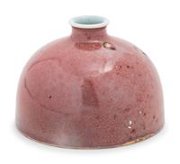 A Chinese Peachbloom Glazed Porcelain Water Pot, Taibaizun