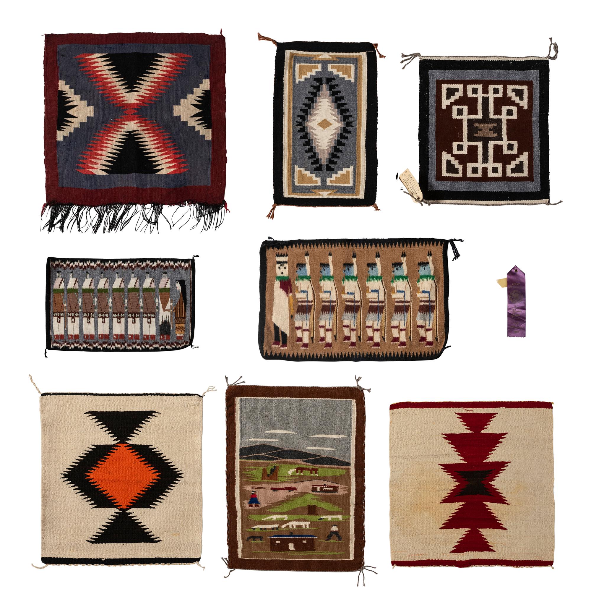 Collection of Navajo Samplers / Rugs
