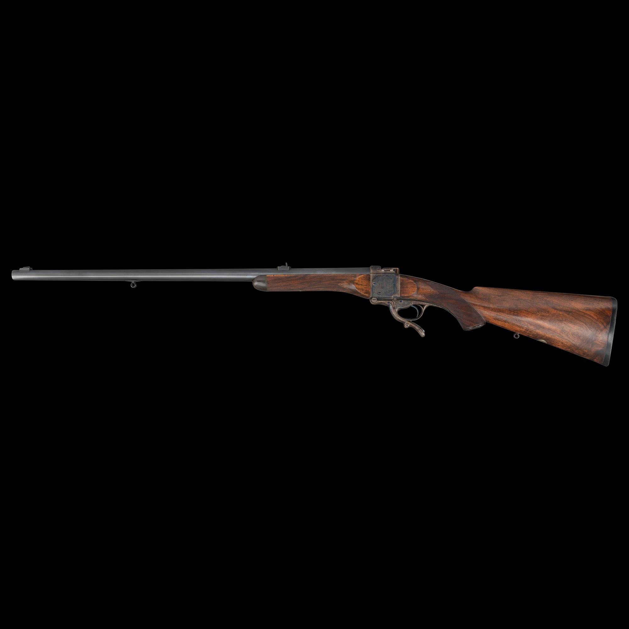 **George Gibbs Bristol Farquharson Falling Block Metford's Patent 48 Bore Rifle