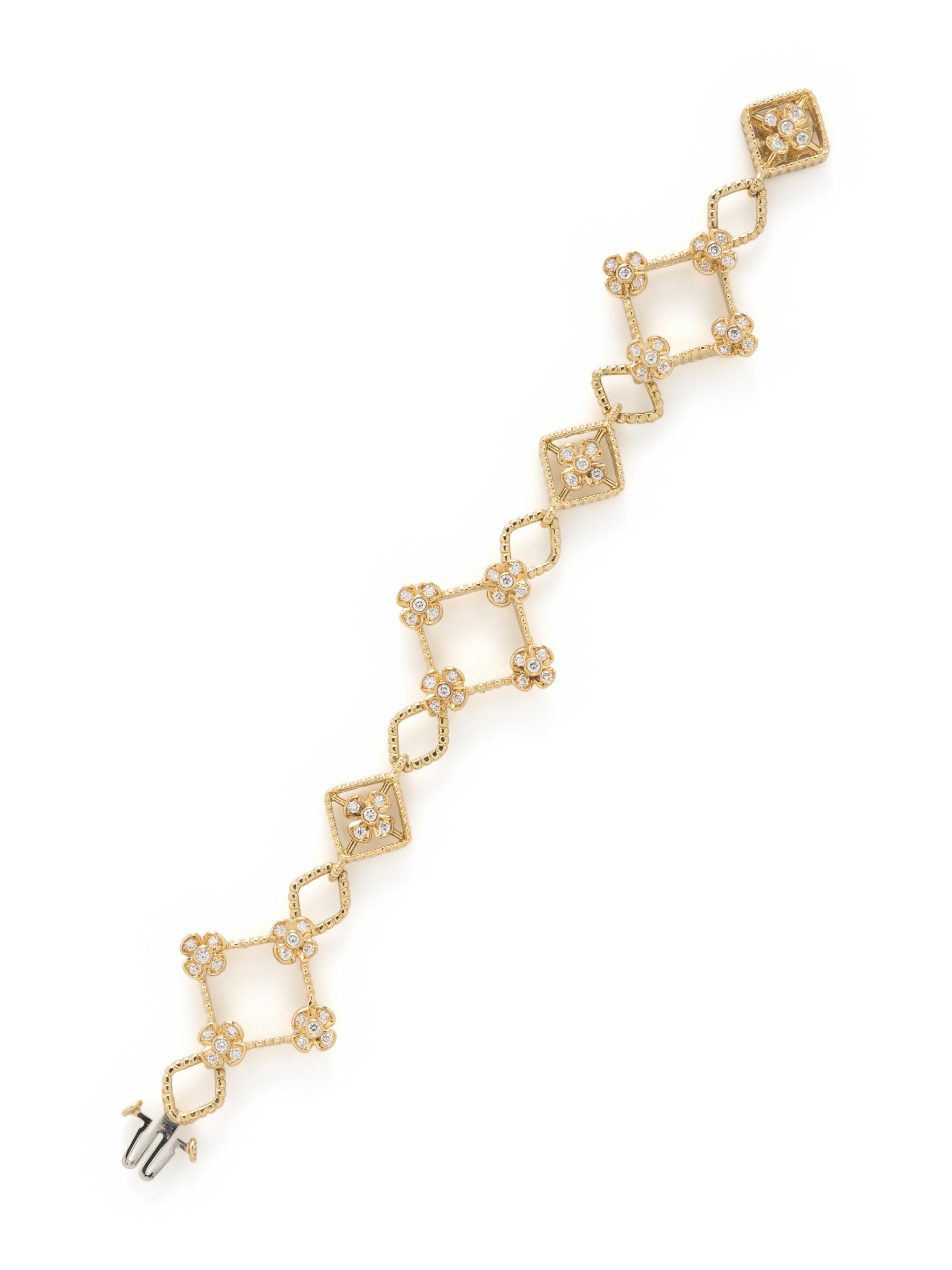 BAGH, YELLOW GOLD AND DIAMOND BRACELET