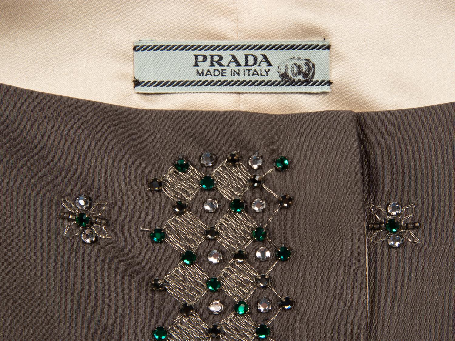 Prada, Embellished Silk Jacket