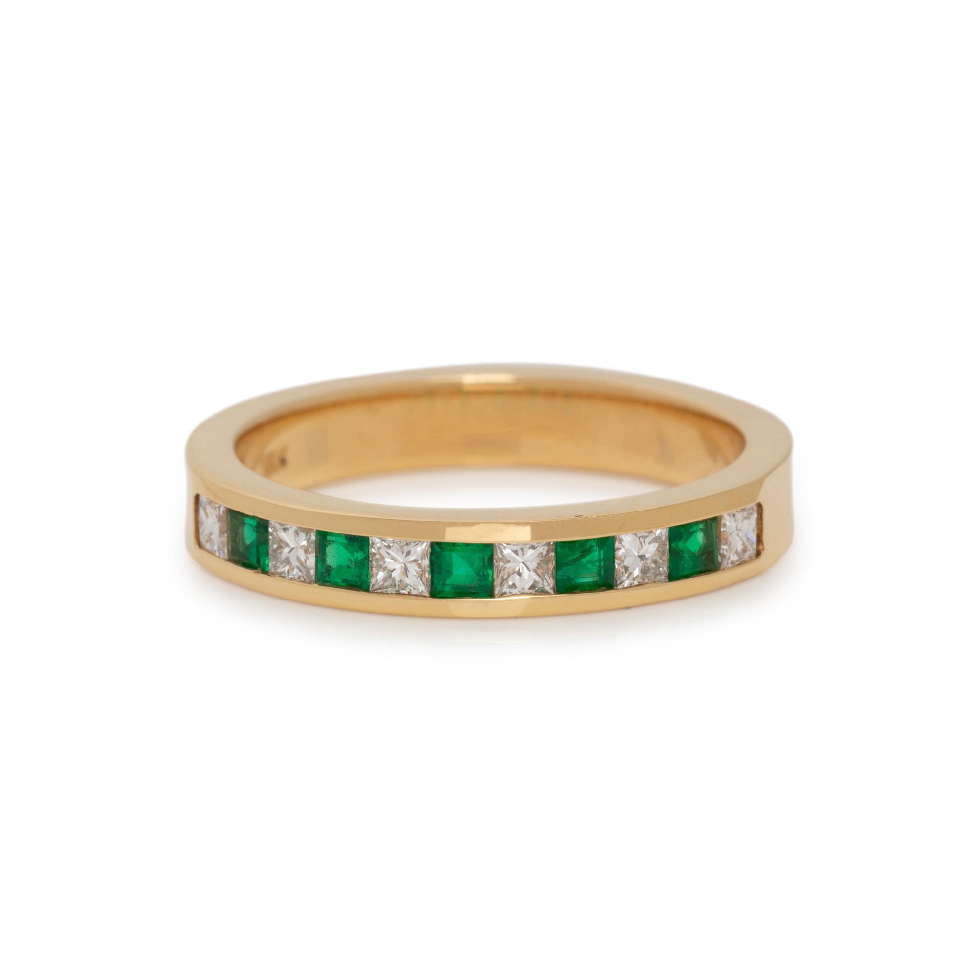 DIAMOND AND EMERALD BAND