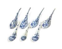 A Collection of 110 Chinese Blue and White Porcelain Spoons