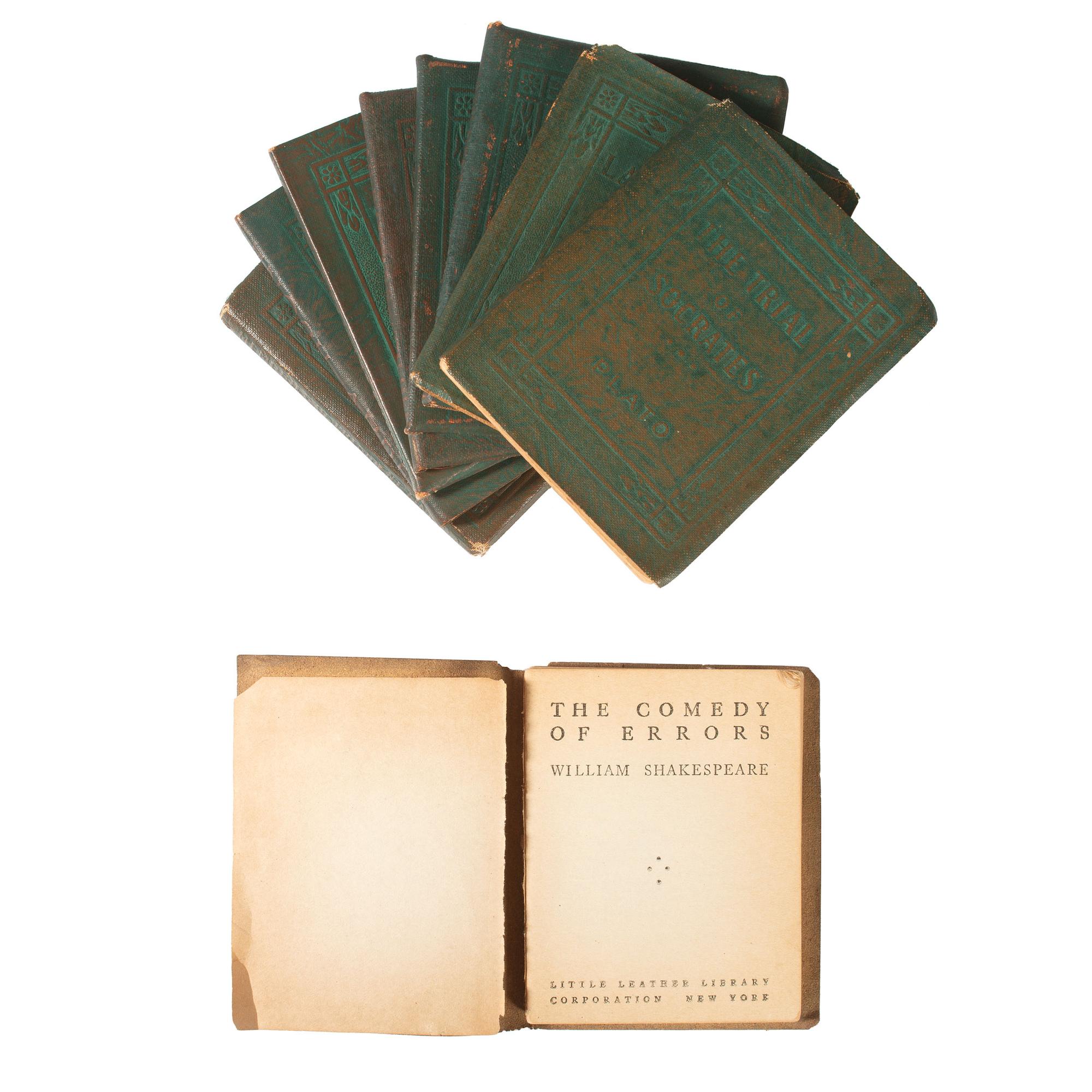 A Little Leather Library Book Set of Twenty Six
