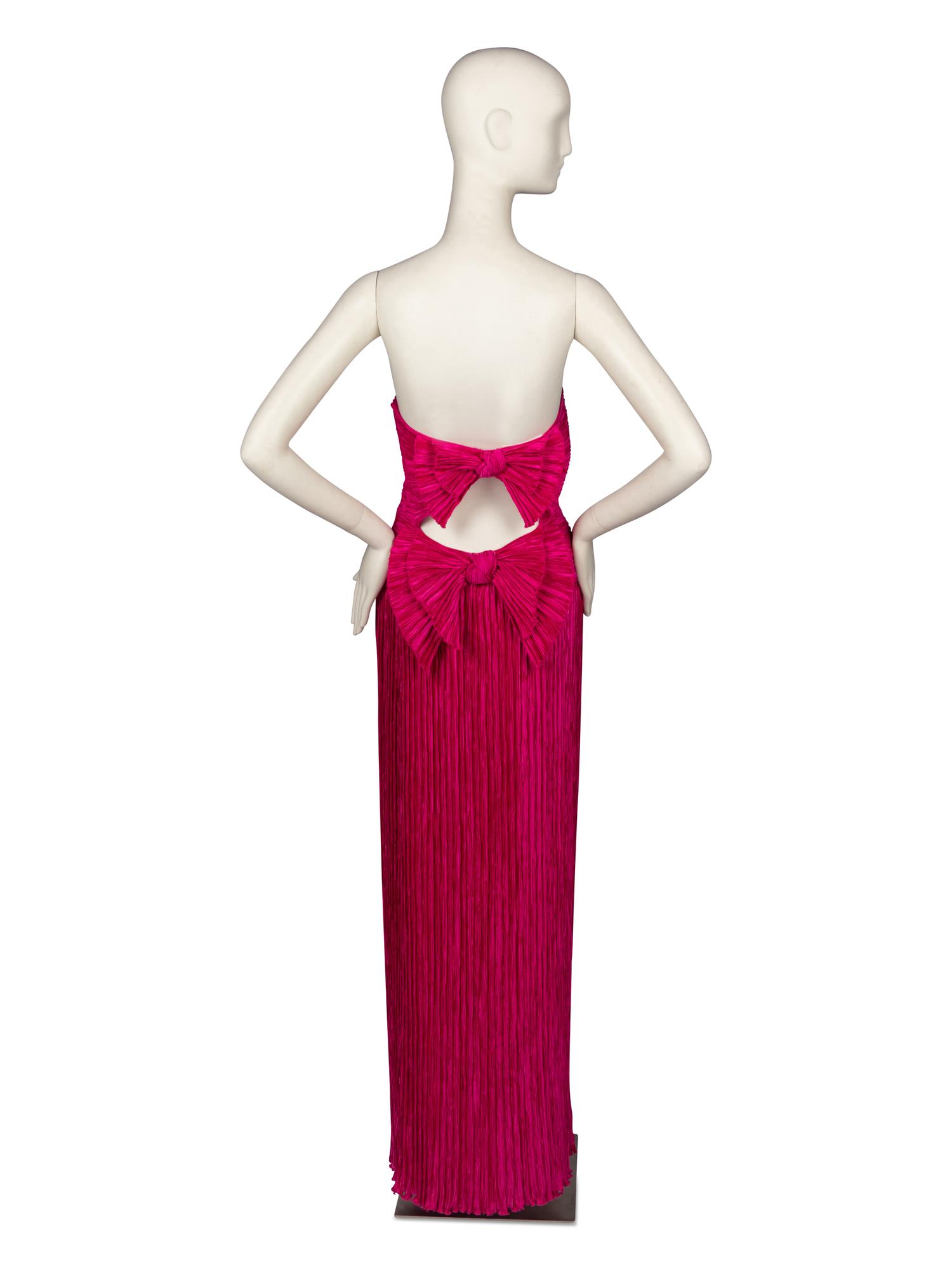 Mary McFadden Pink Gown and Embellished Evening Jacket
