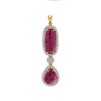 RUBY AND DIAMOND PENDANT