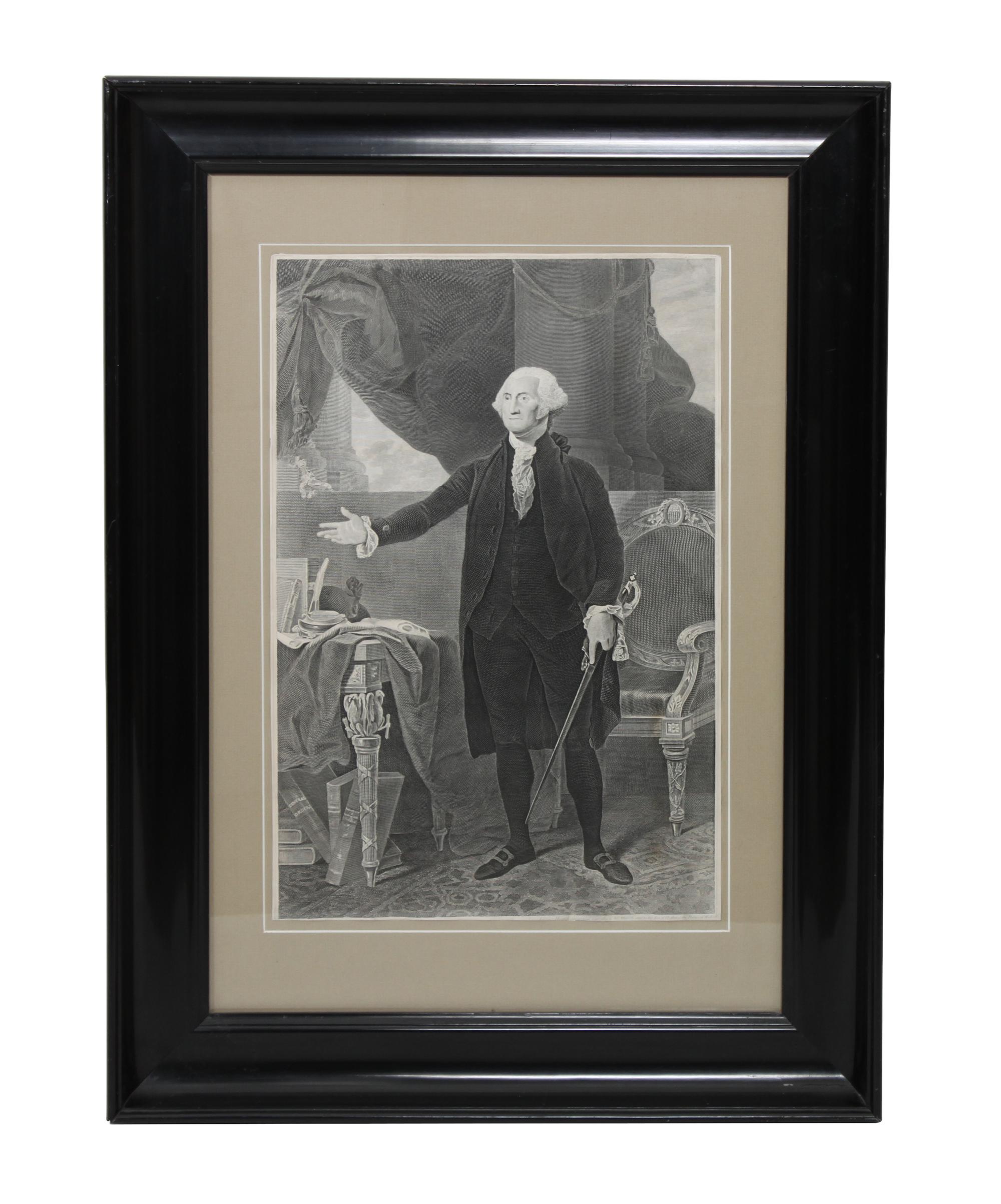 Two Portraits of George Washington 34 x 29 inches (larger)