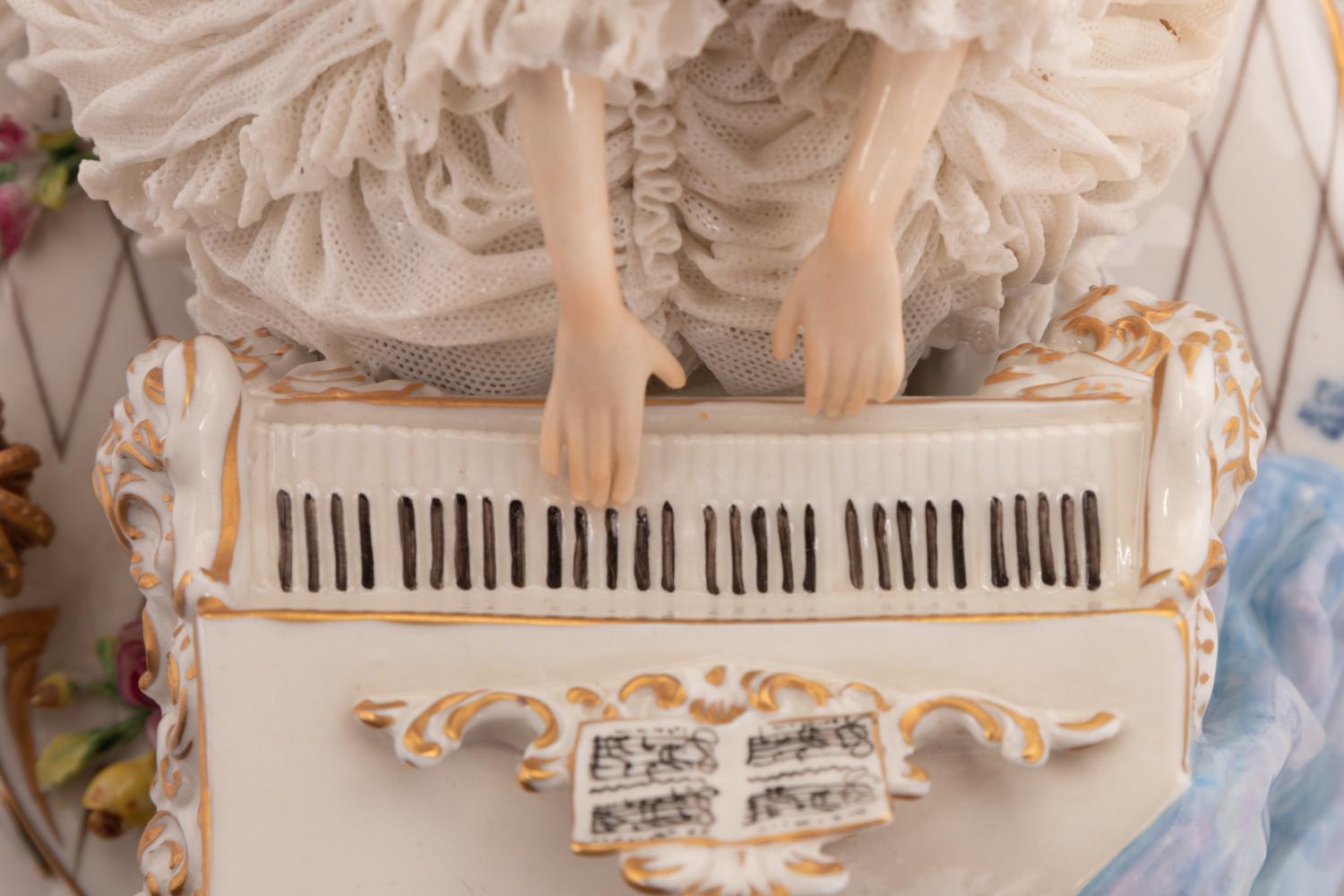 A Volkstedt Porcelain Figural Group