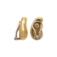 TIFFANY & CO., ELSA PERETTI, YELLOW GOLD 'BEAN' EARRINGS