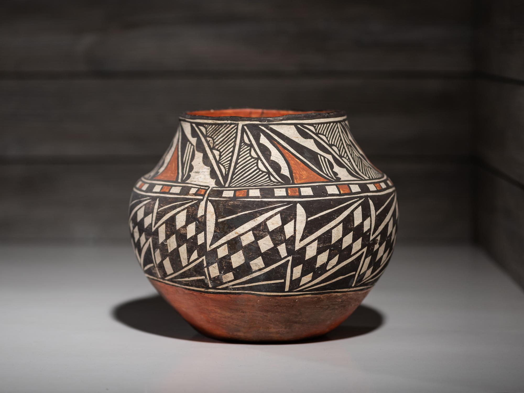 Acoma Polychrome Pottery Jar