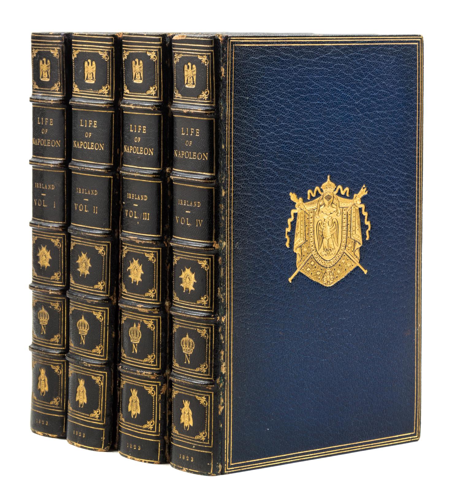 (CRUIKSHANK, GEORGE) IRELAND, WILLIAM H. Life of Napoleon Bonaparte. London, 1823-1828.