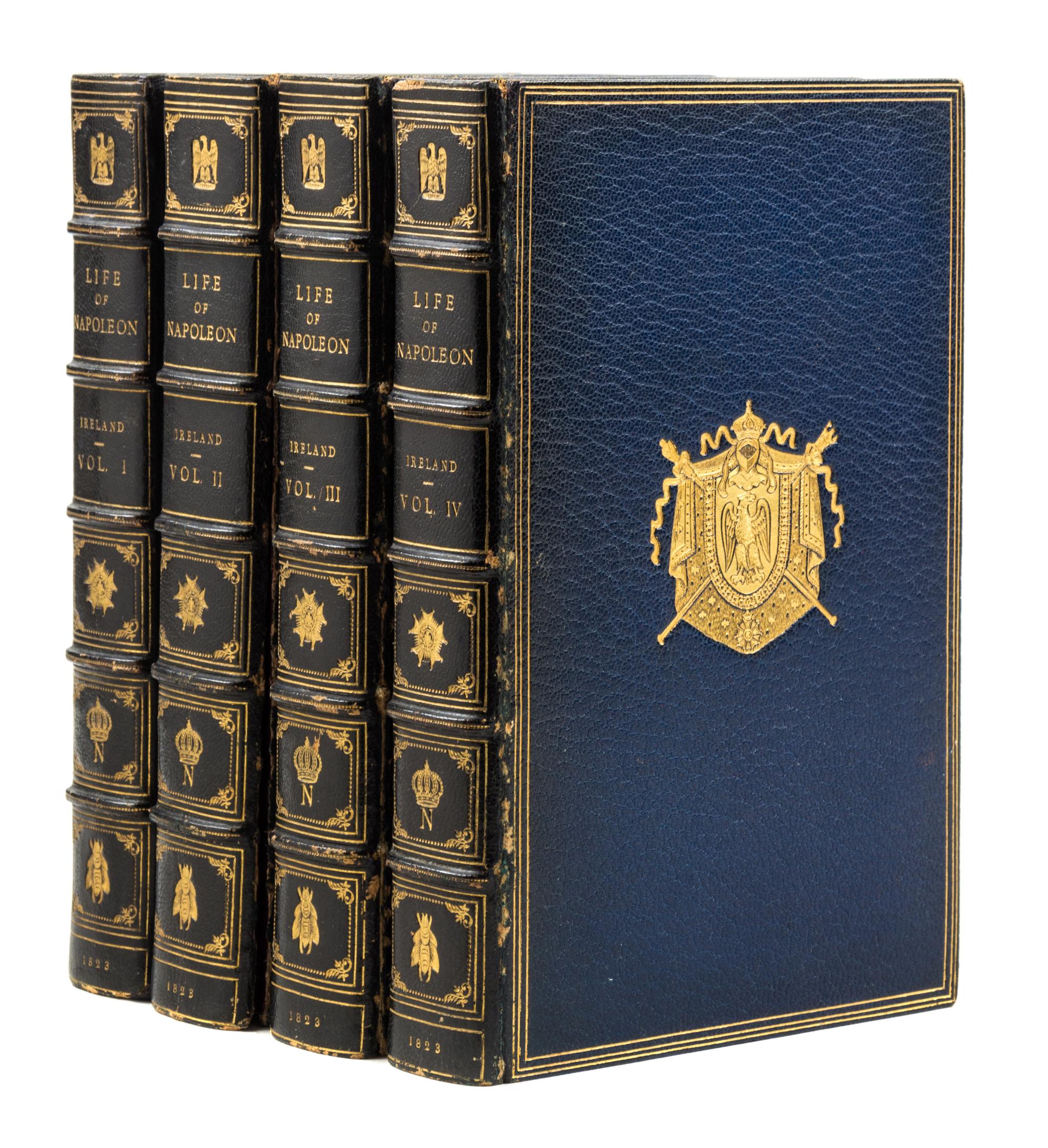 (CRUIKSHANK, GEORGE) IRELAND, WILLIAM H. Life of Napoleon Bonaparte. London, 1823-1828.