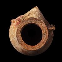A Canosan Painted Terracotta Votive Vessel