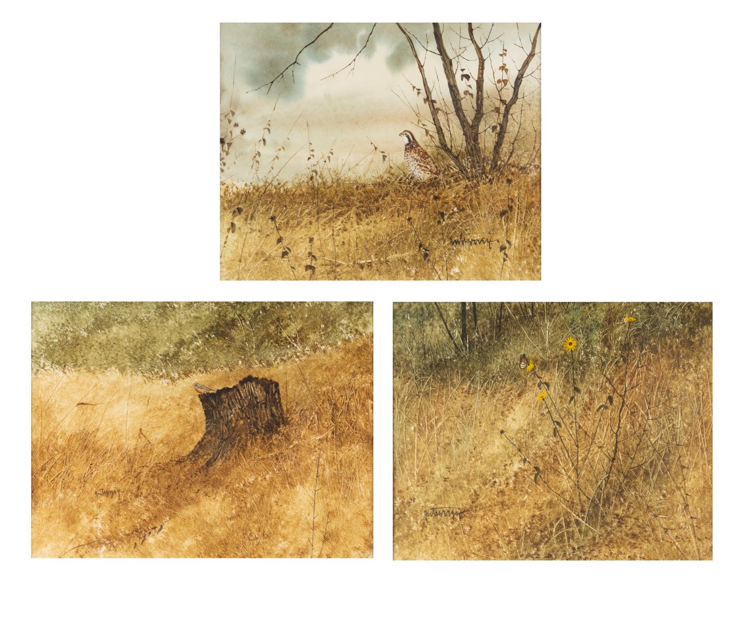 A Group of Three Paintings