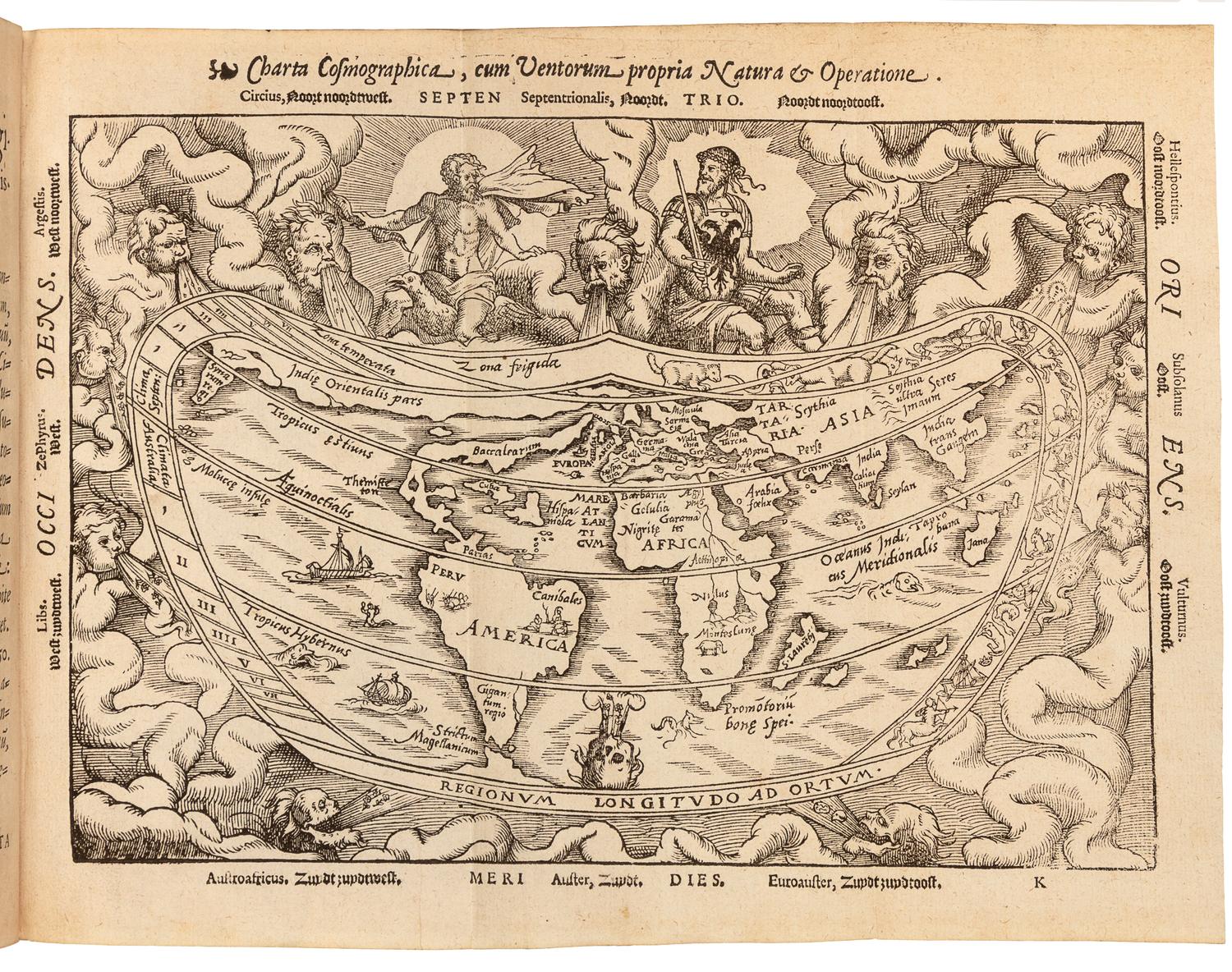 APIANUS, Petrus (Pieter Bienewitz, 1495-1552) and Reiner GEMMA FRISIUS (1508-1555). Cosmographia, sive descriptio universi orbis. - GEMMA FRISIUS. Usus annuli astronomici.- De radio astronomico & geometrico liber. -De astrolabo catholico liber. [And other tracts by various authors, edited by Gemma Frisius]. Antwerp: Joannis Withagius for Jean Bellere, 1584.