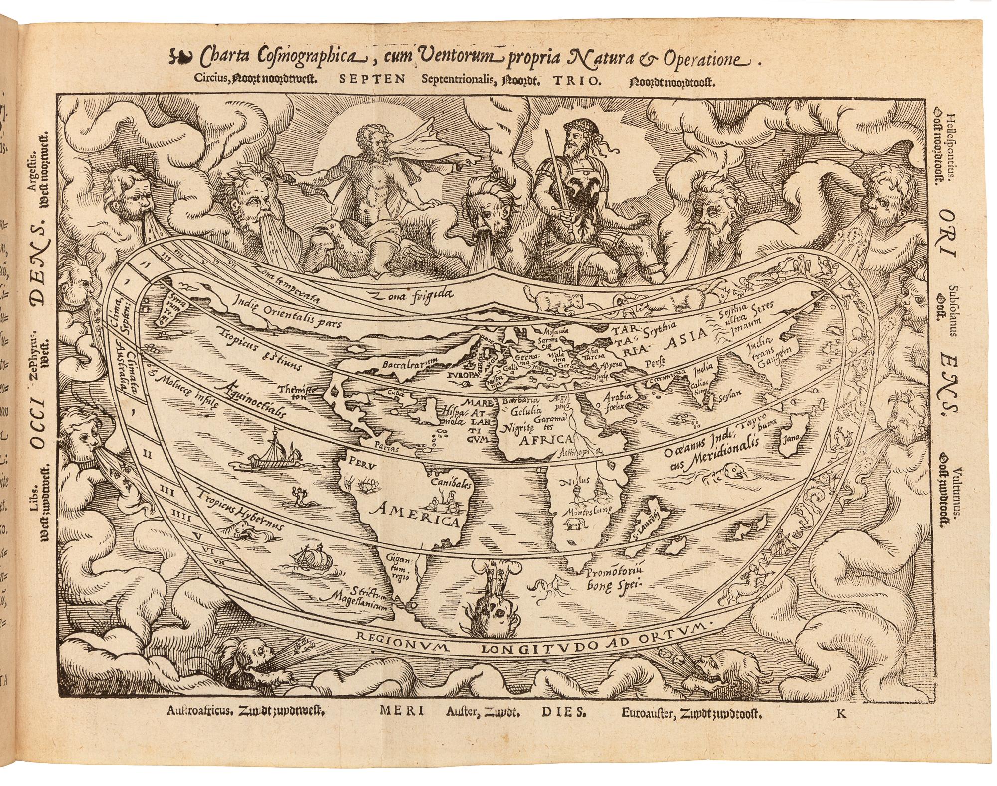APIANUS, Petrus (Pieter Bienewitz, 1495-1552) and Reiner GEMMA FRISIUS (1508-1555). Cosmographia, sive descriptio universi orbis. - GEMMA FRISIUS. Usus annuli astronomici.- De radio astronomico & geometrico liber. -De astrolabo catholico liber. [And other tracts by various authors, edited by Gemma Frisius]. Antwerp: Joannis Withagius for Jean Bellere, 1584.