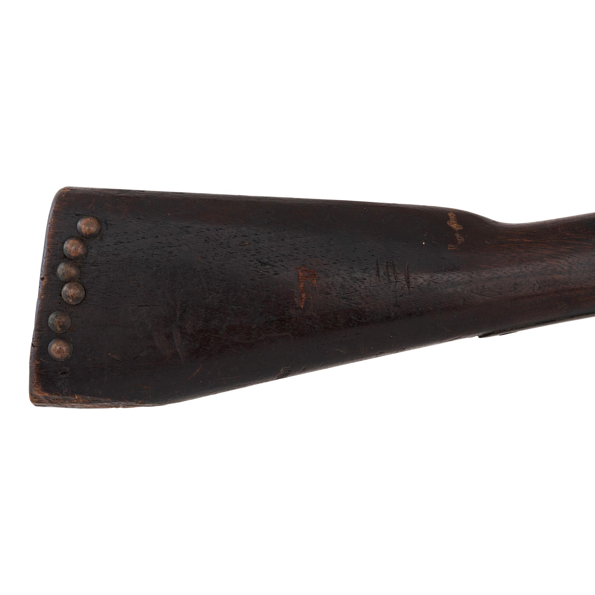 Period Shortened Native Used British Pattern 1853 Enfield Rifle Musket