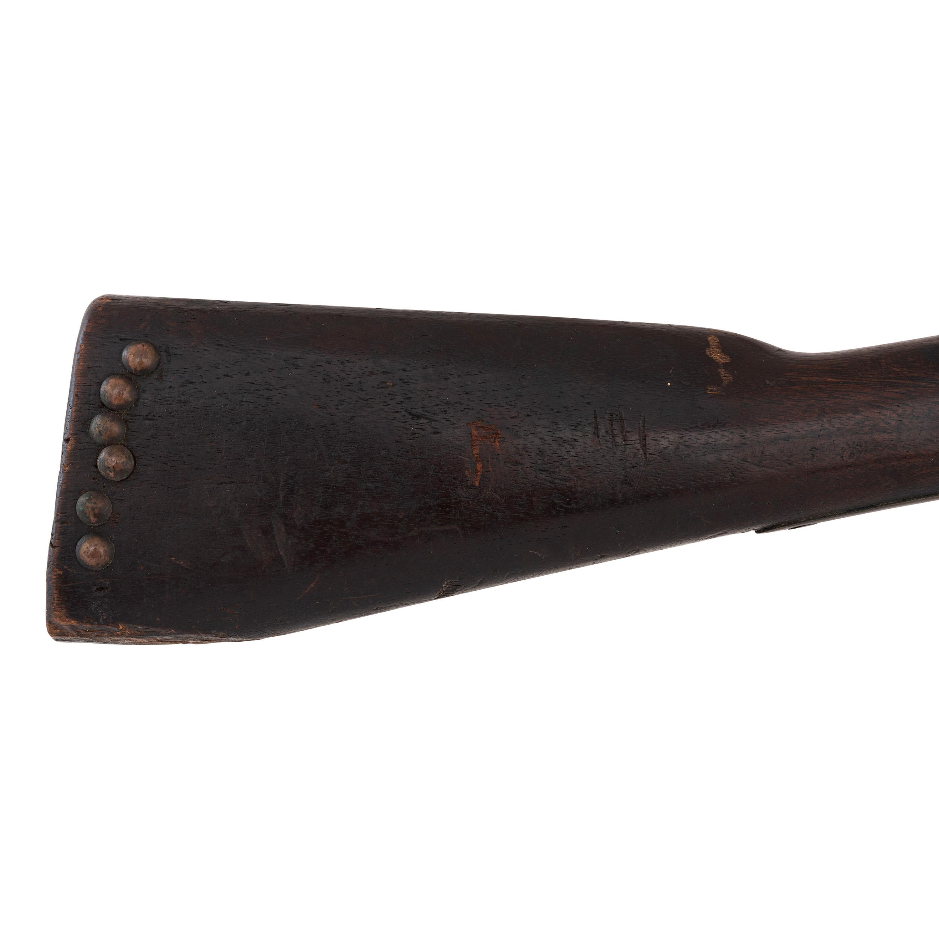Period Shortened Native Used British Pattern 1853 Enfield Rifle Musket