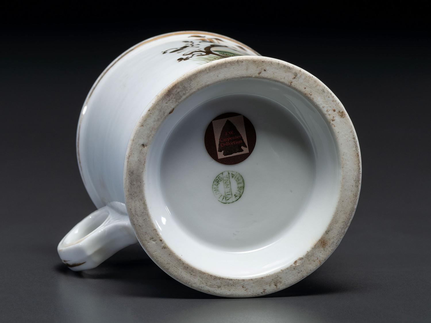 A Cyclist's Porcelain Shaving Mug