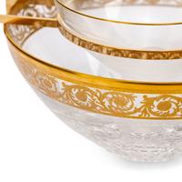 A Saint-Louis Thistle Cut Glass Caviar Server