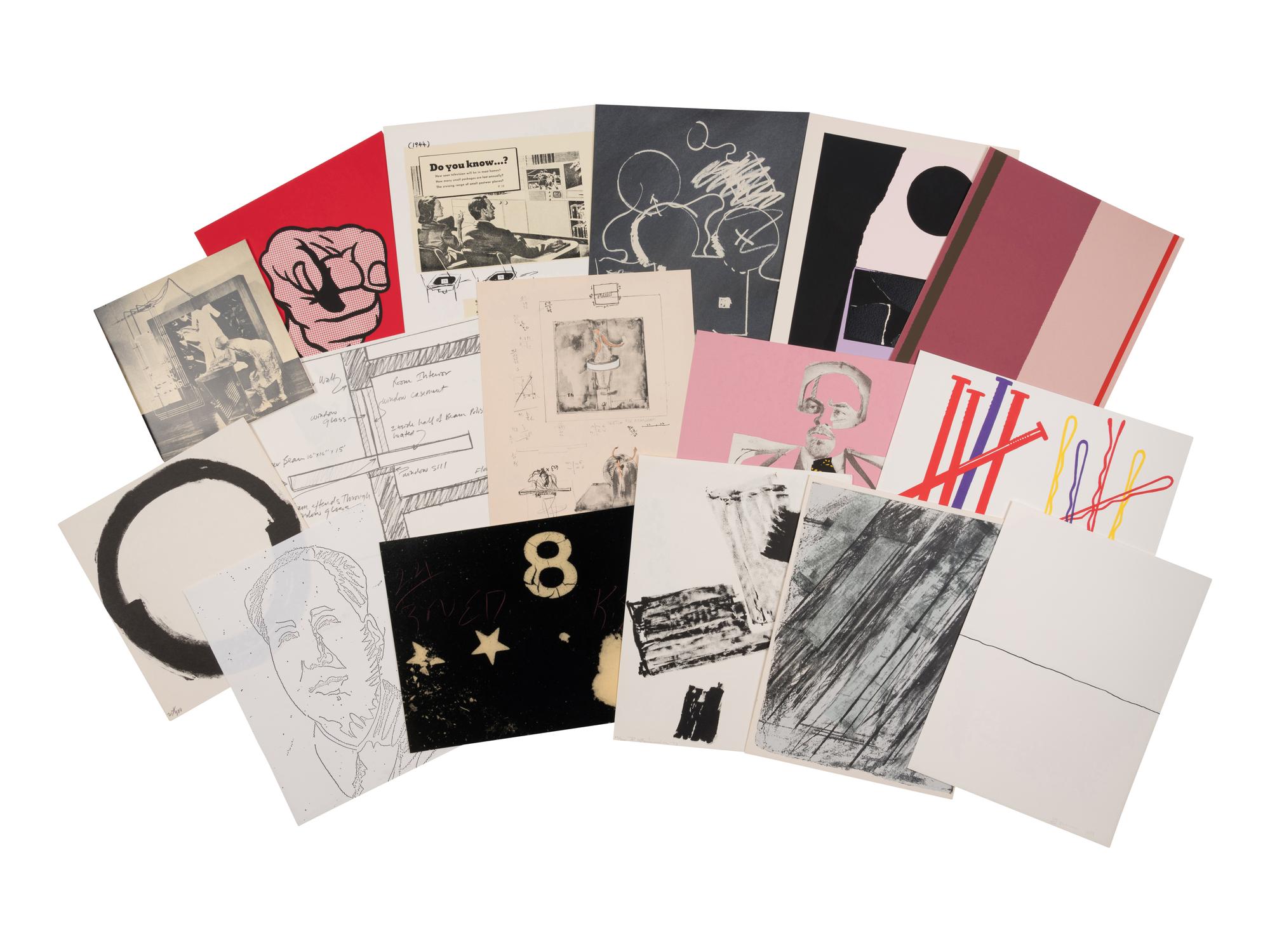 The New York Collection for Stockholm Portfolio , 1973 (complete portfolio of seventeen screenprints, nine lithographs, two lithographs with screenprint, one photocopy, one photograph (11 printed in colors))