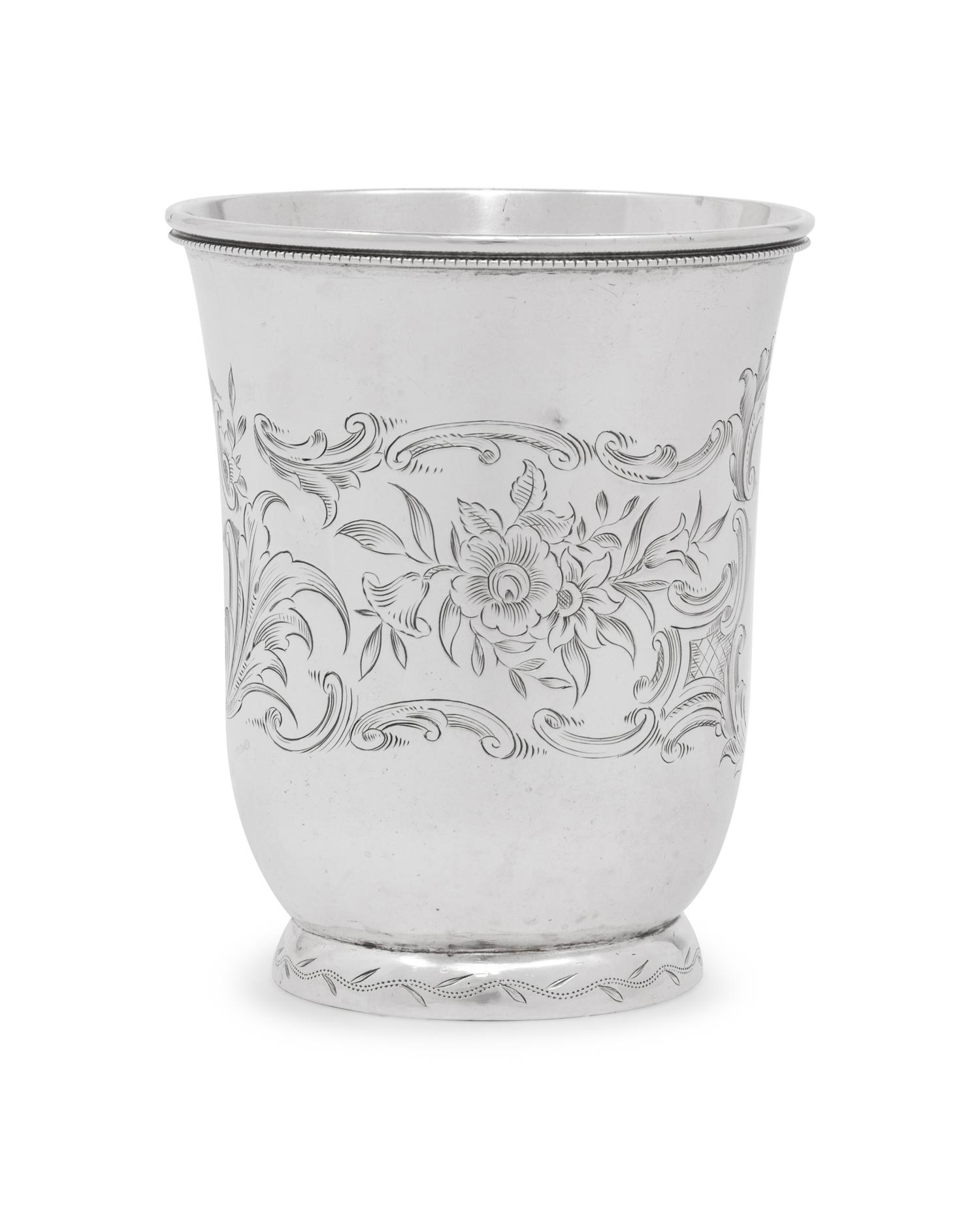 An American Coin Silver Beaker