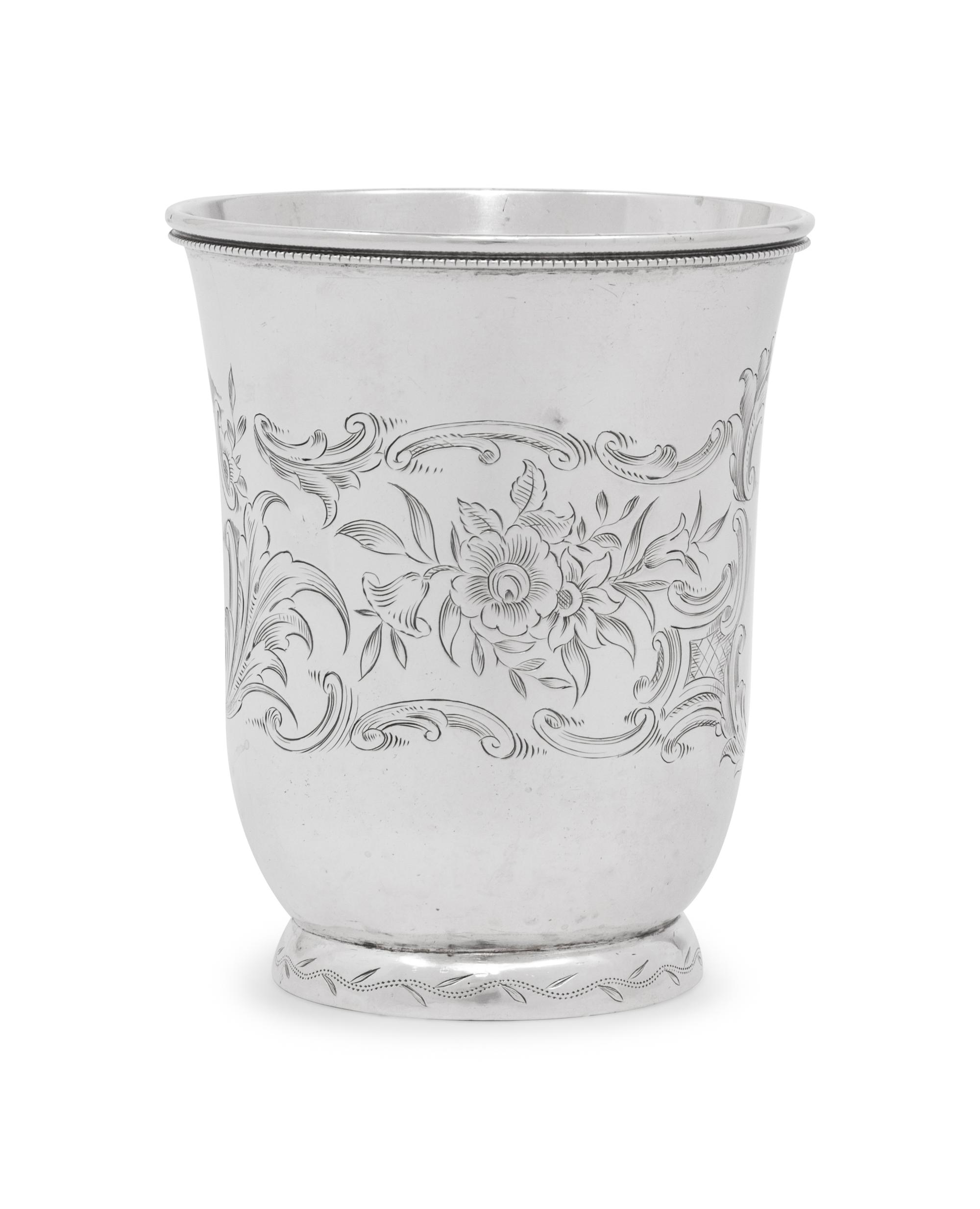 An American Coin Silver Beaker
