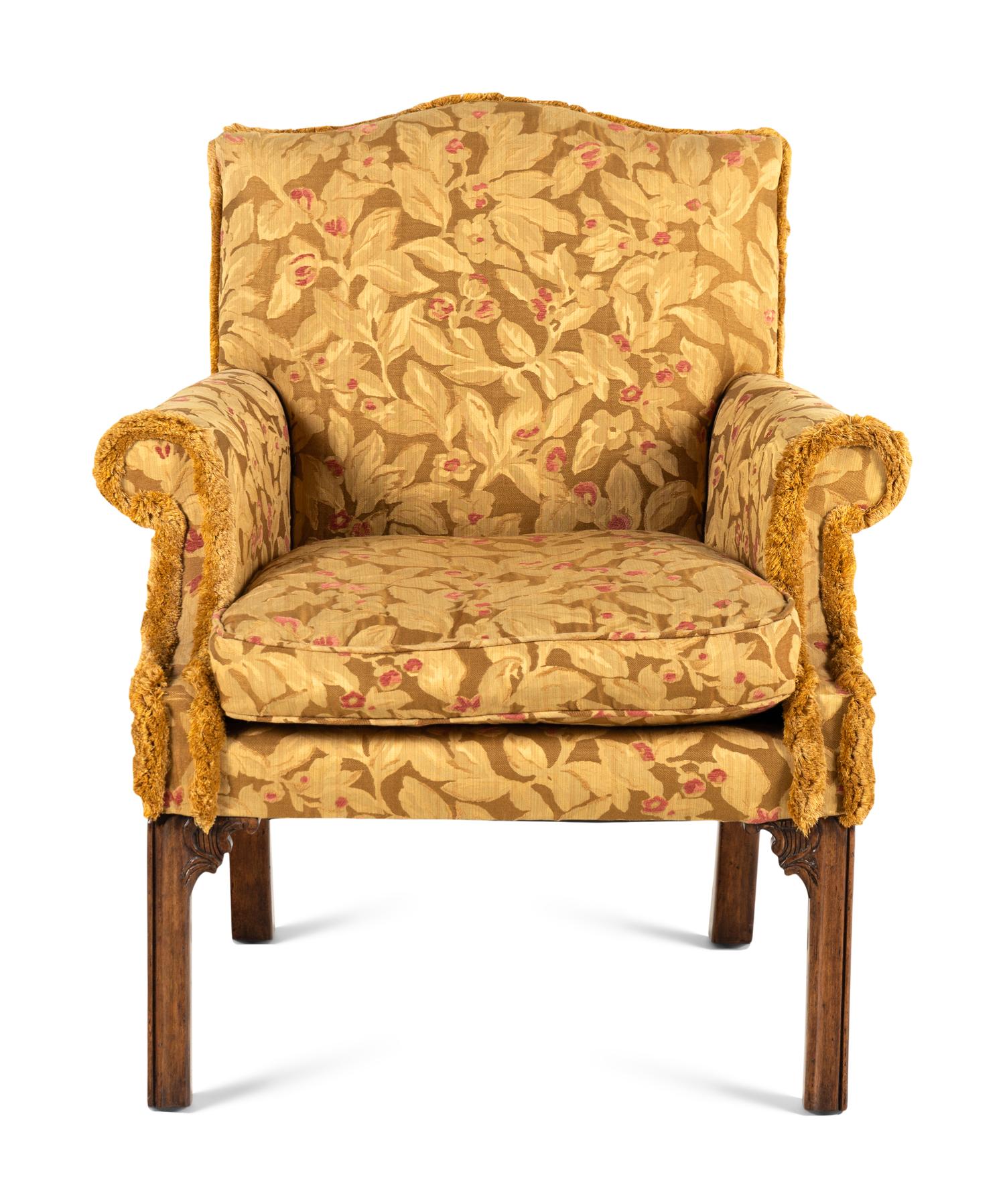 A George III Style Upholstered Armchair