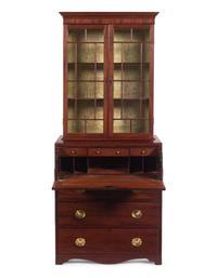 A George III Style Mahogany Secretary Bookcase