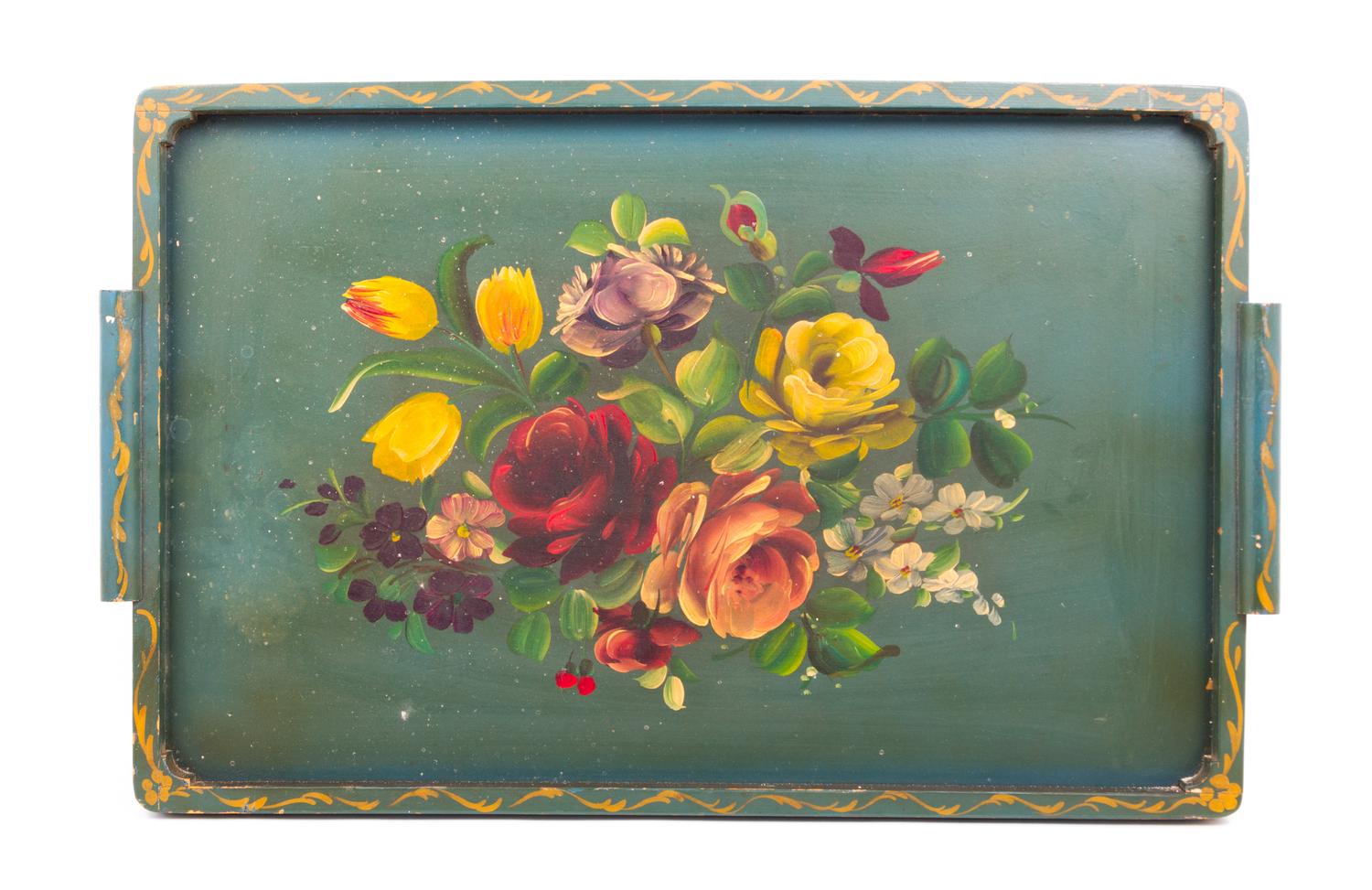 Five Victorian Trays Width of widest 30 inches. — 19th/20th CENTURY