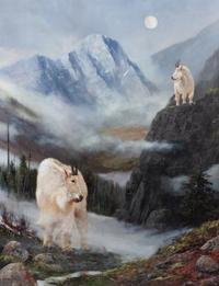 Mountain Goats , together with artist's original sketch