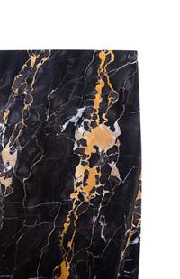 A Pair of Ebonized Marble-Top Console Tables