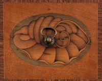 A Group of Three George III Harewood and Marquetry Tea Caddies