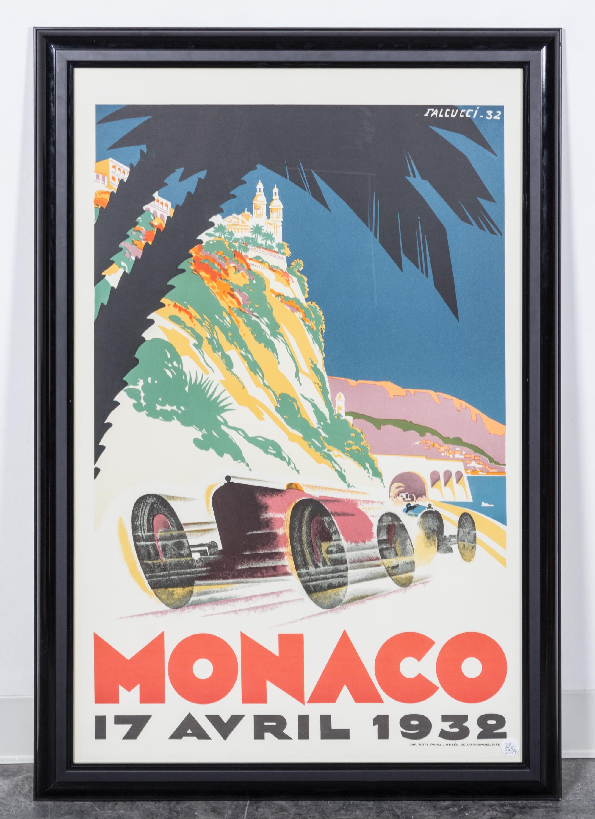 Robert Falcucci & George Ham, (French, 20th century), Monaco Grand Prix (a group of seven posters)