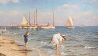 Richard Loud, (American, b. 1942), Jetties Beach, Nantucket