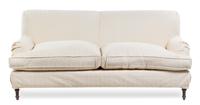 A Custom Slipcovered Bridgewater Style Two-Seat Sofa Height 33 x width 68 x depth 36 inches. — 20TH CENTURY