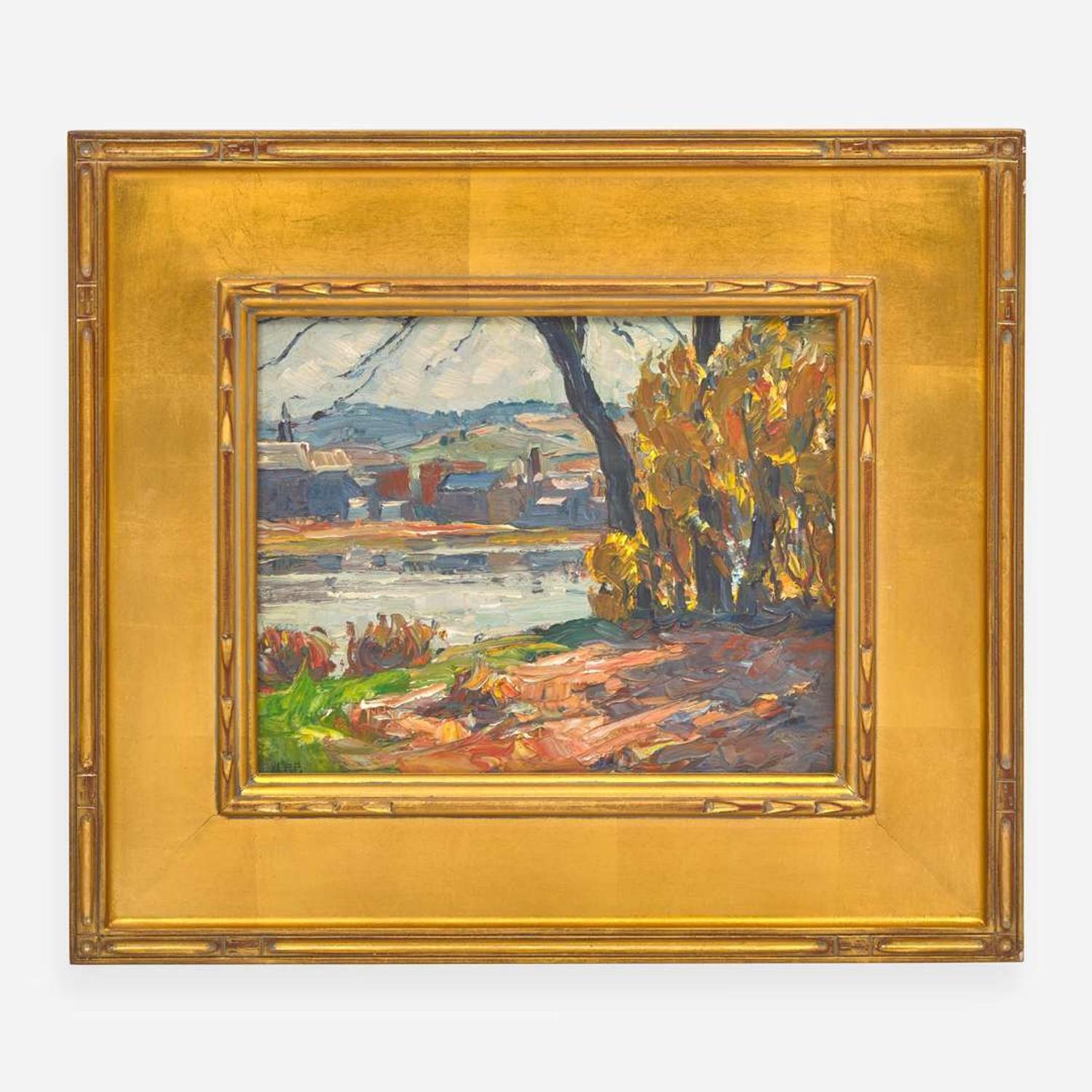 John Fulton Folinsbee (1892-1972) Riverbank, New Hope