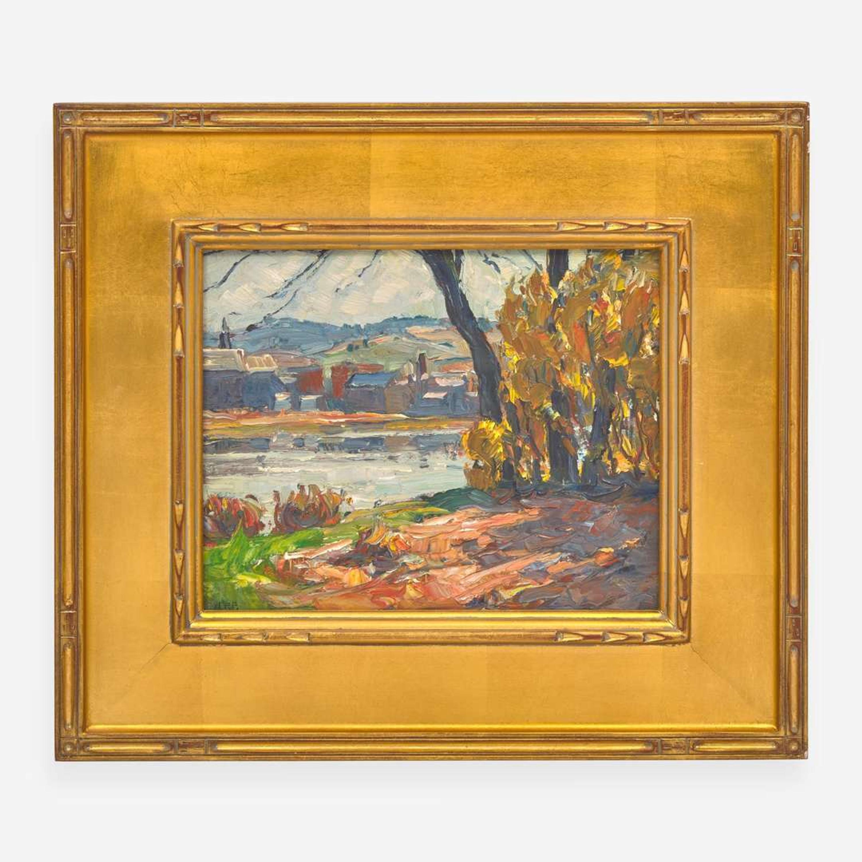 John Fulton Folinsbee (1892-1972) Riverbank, New Hope