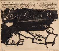 Willem de Kooning, (American, 1923-1997), Revenge (from 21 Etchings and Poems), 1960