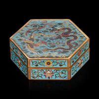 Two Chinese cloisonne boxes
