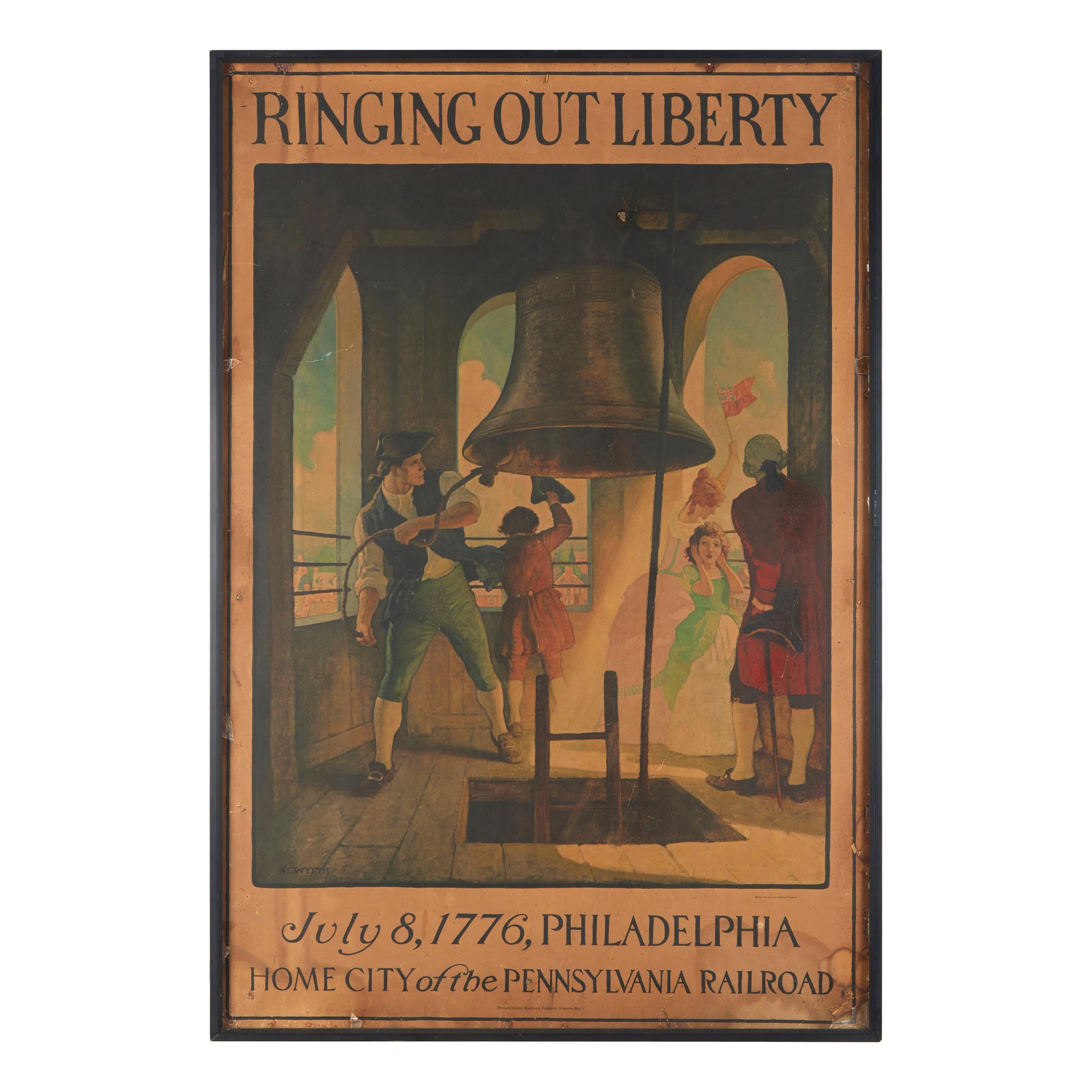 Newell Convers Wyeth (1882-1945), Ringing Out Liberty/ July 8, 1776, Philadelphia/ Home City of the Pennsylvania Railroad
