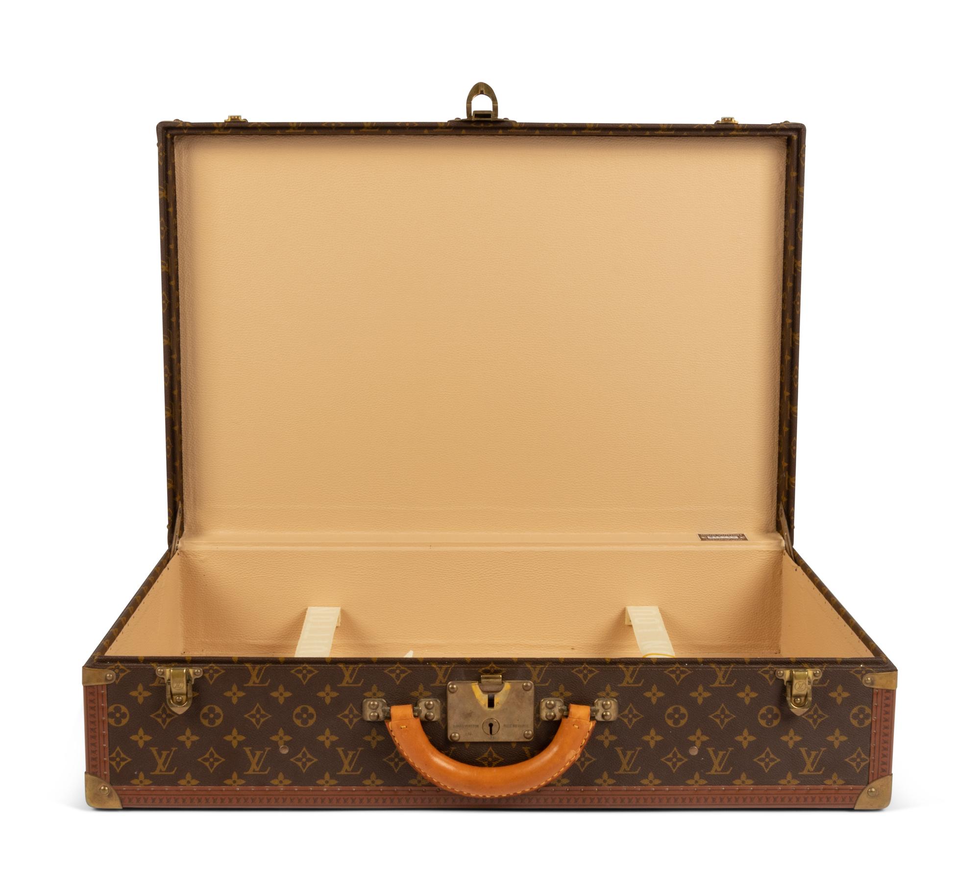 Louis Vuitton Alzer 60 Hard Side Suitcase in Monogram Canvas, Mid 20th Century