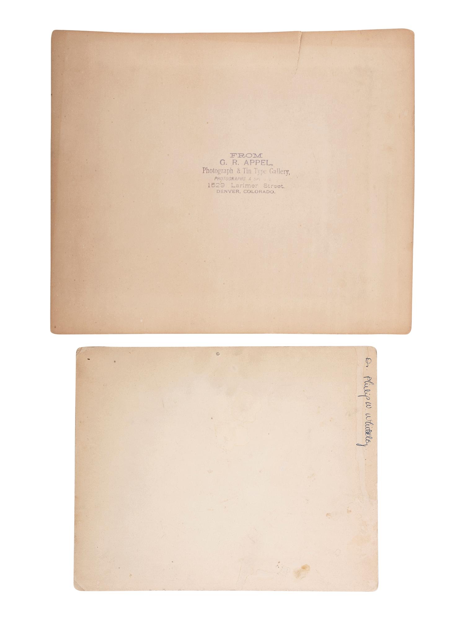 [COLORADO]. A pair of photographs of Colorado smelter houses, comprising: