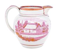 An English Copper Lusterware Jug