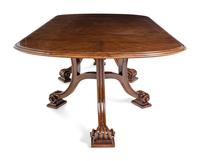 A Therien Studios Walnut Volute Dining Table