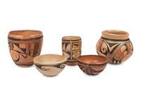 Hopi Pottery Bowls, Jars, and Vases