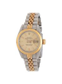 ROLEX, REF. 69173 STAINLESS STEEL AND 18K YELLOW GOLD 'LADY-DATEJUST' WATCH